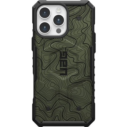 UAG PATHFINDER CASE WITH MAGSAFE FOR APPLE IPHONE - OD GREEN TOPOGRAPHY STYLE 2