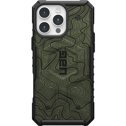 UAG PATHFINDER CASE WITH MAGSAFE FOR APPLE IPHONE - OD GREEN TOPOGRAPHY STYLE 2