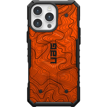 UAG PATHFINDER CASE WITH MAGSAFE FOR APPLE IPHONE - ORANGE TOPOGRAPHY STYLE 2