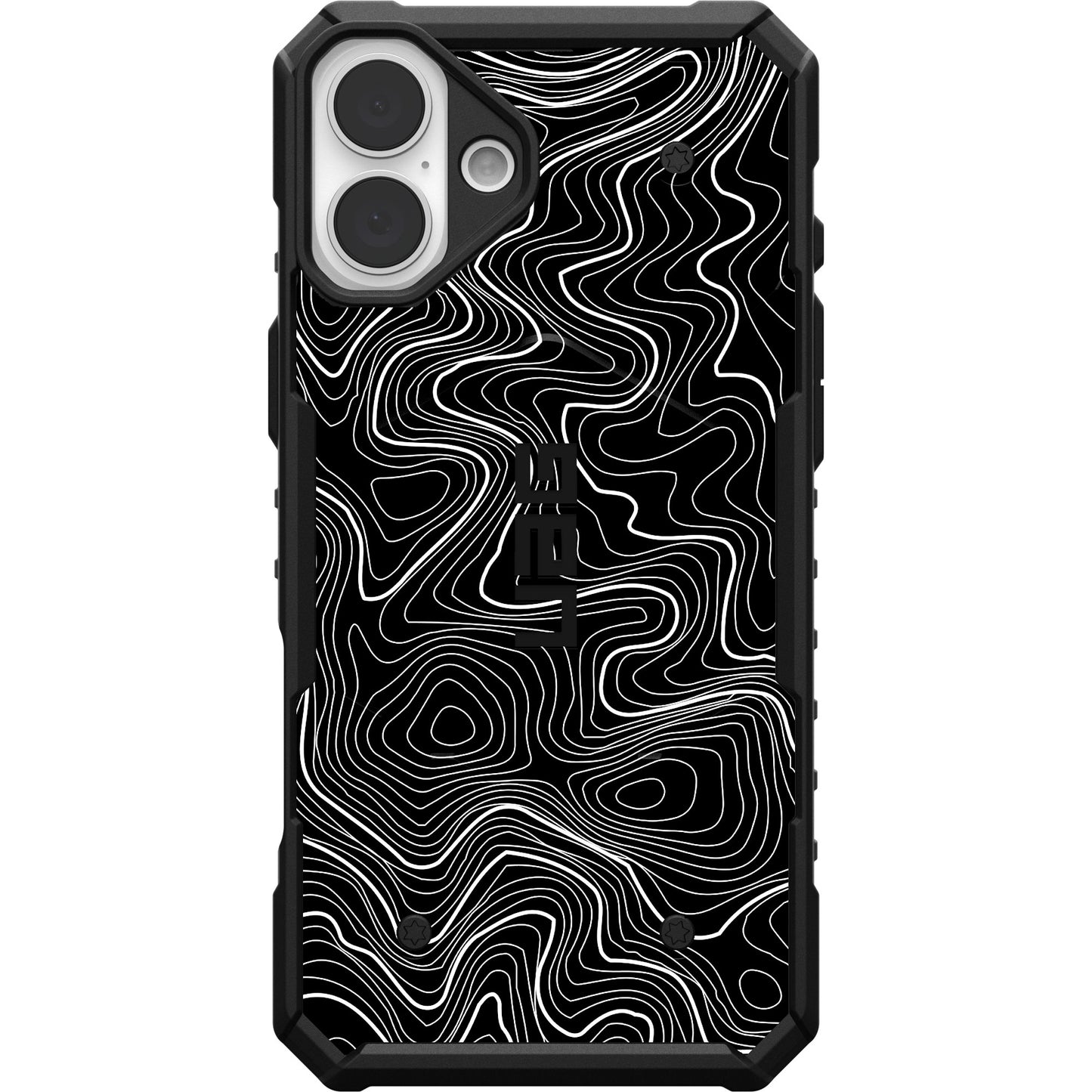 UAG PATHFINDER CASE WITH MAGSAFE FOR APPLE IPHONE - BLACK TOPOGRAPHY STYLE 2