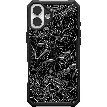 UAG PATHFINDER CASE WITH MAGSAFE FOR APPLE IPHONE - BLACK TOPOGRAPHY STYLE 2