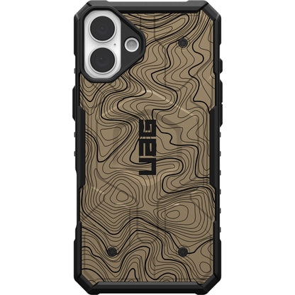 UAG PATHFINDER CASE WITH MAGSAFE FOR APPLE IPHONE - FDE FLAT DARK EARTH TOPOGRAPHY STYLE 2