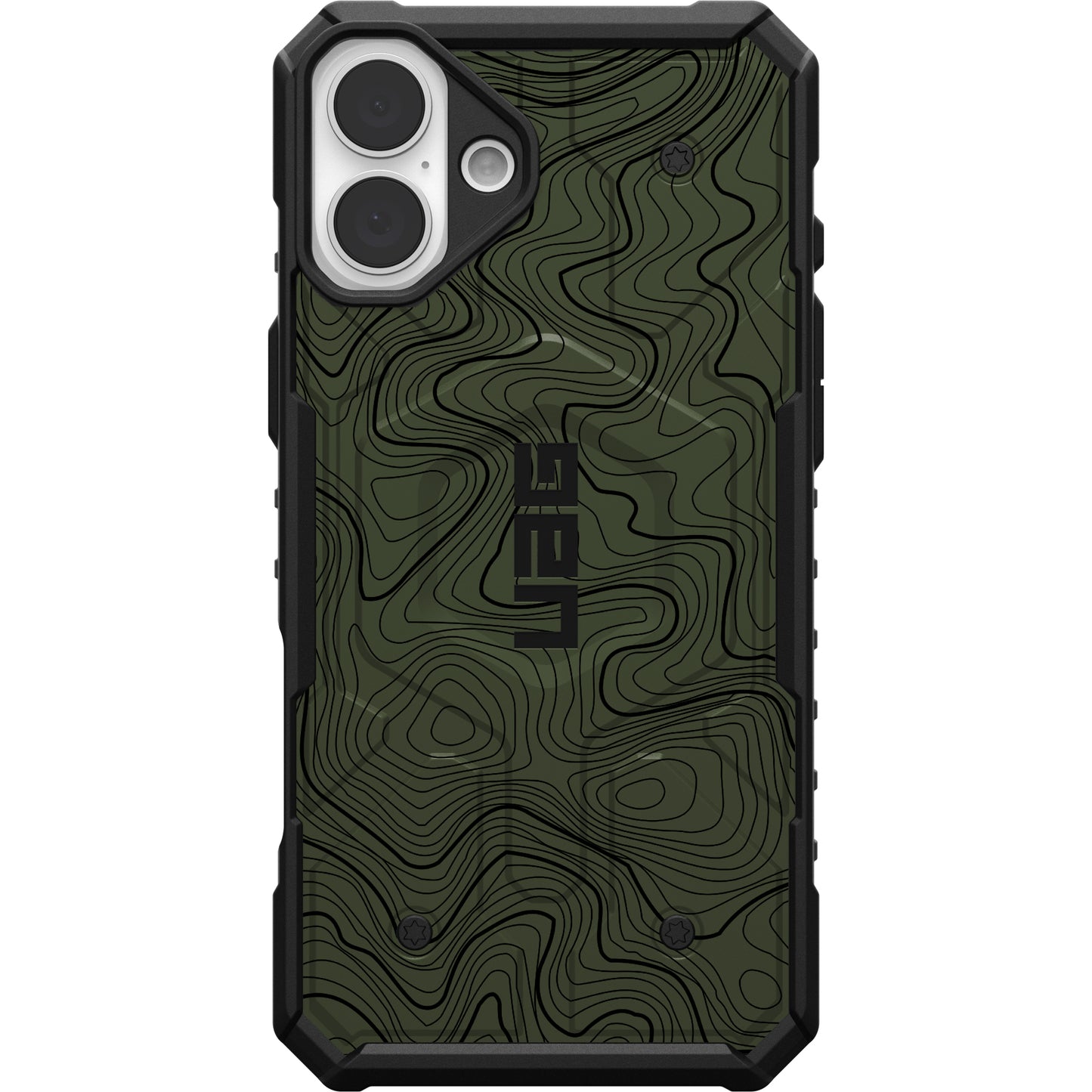 UAG PATHFINDER CASE WITH MAGSAFE FOR APPLE IPHONE - OD GREEN TOPOGRAPHY STYLE 2