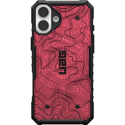 UAG PATHFINDER CASE WITH MAGSAFE FOR APPLE IPHONE - PINK TOPOGRAPHY STYLE 2