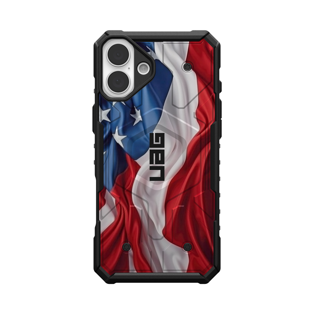 UAG PATHFINDER CASE WITH MAGSAFE FOR APPLE IPHONE - 4th of July & Flag Day 2025 USA Flag Waving Special Edition