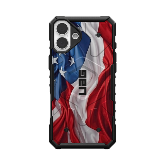 UAG PATHFINDER CASE WITH MAGSAFE FOR APPLE IPHONE - 4th of July & Flag Day 2025 USA Flag Waving Special Edition