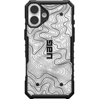 UAG PATHFINDER CASE WITH MAGSAFE FOR APPLE IPHONE - WHITE TOPOGRAPHY STYLE 2