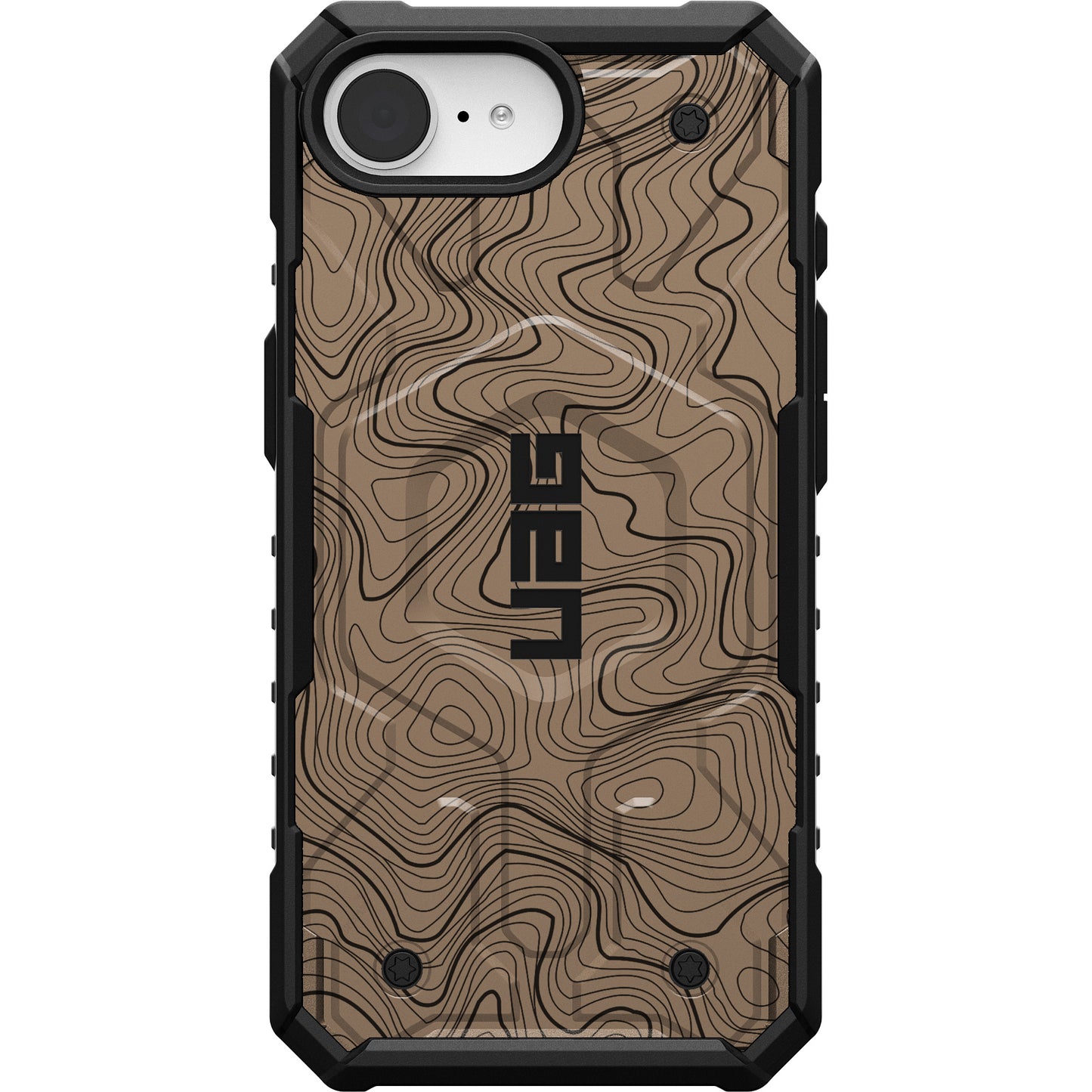 UAG PATHFINDER CASE WITH MAGSAFE FOR APPLE IPHONE - FDE FLAT DARK EARTH TOPOGRAPHY STYLE 2