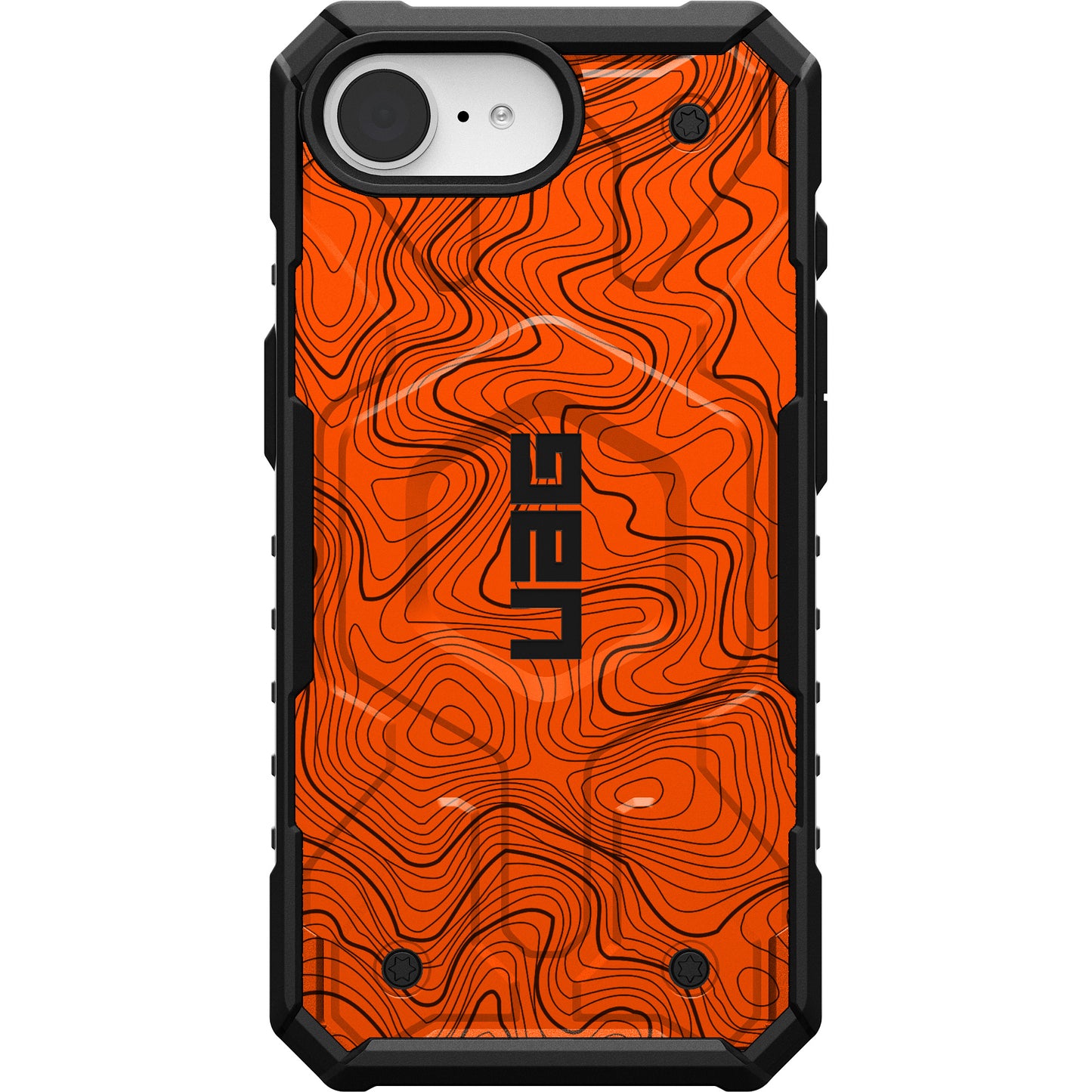 UAG PATHFINDER CASE WITH MAGSAFE FOR APPLE IPHONE - ORANGE TOPOGRAPHY STYLE 2