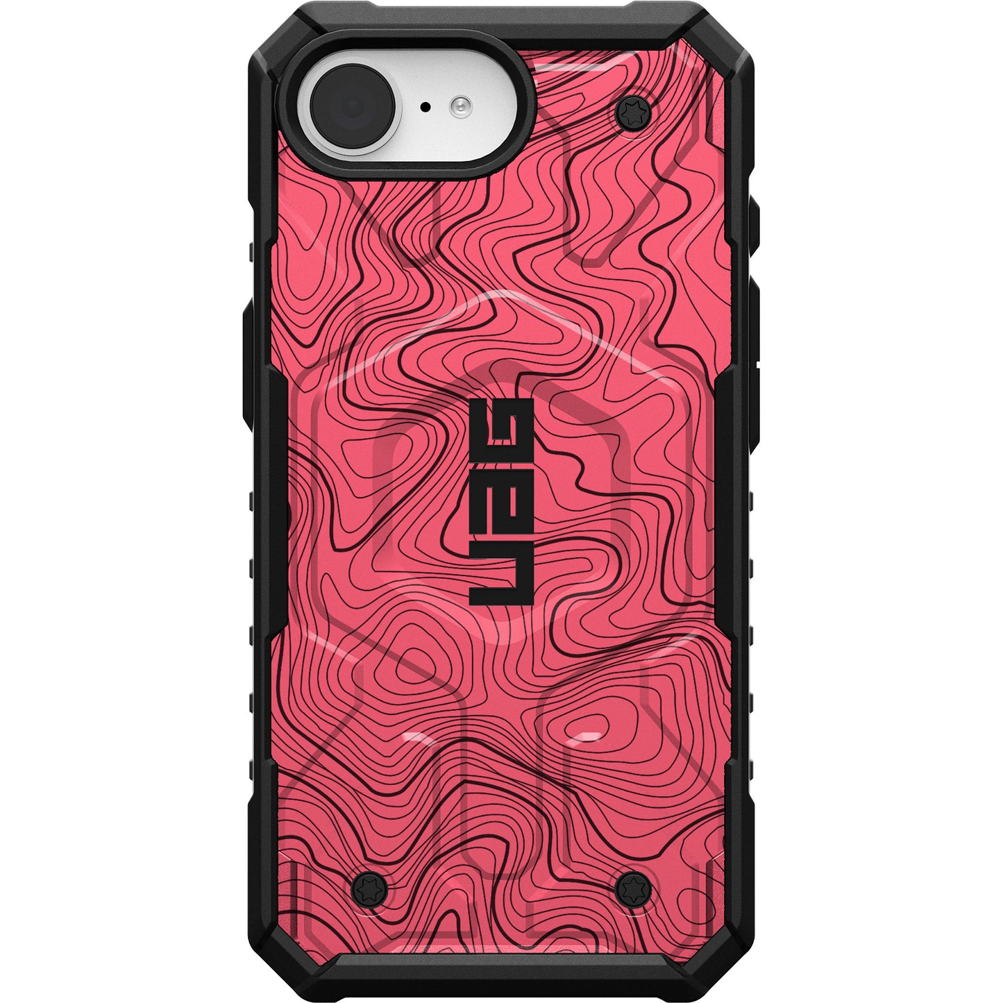 UAG PATHFINDER CASE WITH MAGSAFE FOR APPLE IPHONE - PINK TOPOGRAPHY STYLE 2
