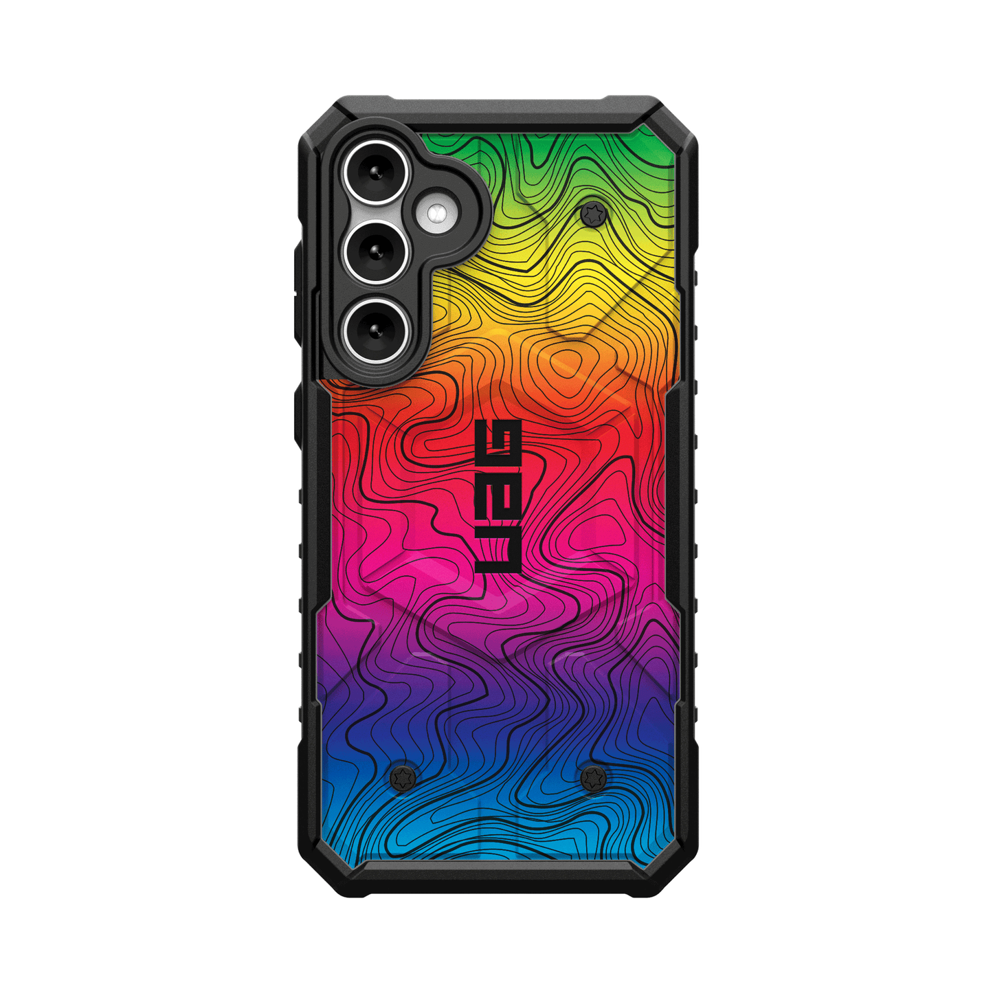 UAG PATHFINDER CASE FOR SAMSUNG GALAXY - RAINBOW TOPOGRAPHY STYLE 2