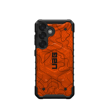UAG PATHFINDER CASE FOR SAMSUNG GALAXY - ORANGE TOPOGRAPHY STYLE 2