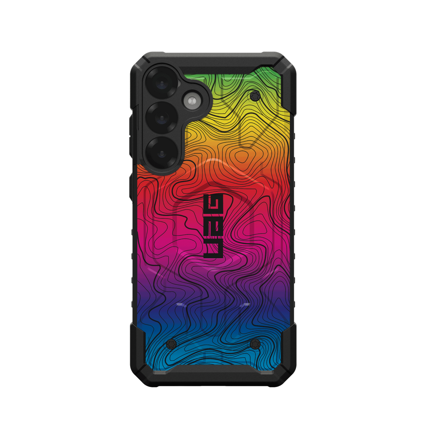 UAG PATHFINDER CASE FOR SAMSUNG GALAXY - RAINBOW TOPOGRAPHY STYLE 2