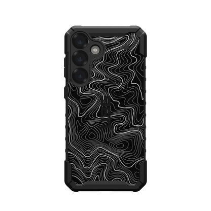 UAG PATHFINDER CASE FOR SAMSUNG GALAXY - BLACK TOPOGRAPHY STYLE 2