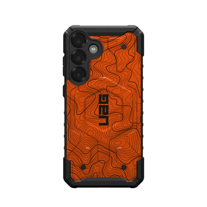 UAG PATHFINDER CASE FOR SAMSUNG GALAXY - ORANGE TOPOGRAPHY STYLE 2