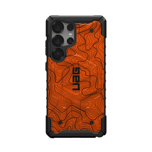 UAG PATHFINDER CASE FOR SAMSUNG GALAXY - ORANGE TOPOGRAPHY STYLE 2