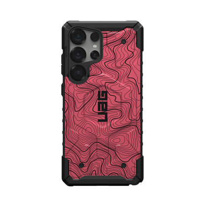 UAG PATHFINDER CASE FOR SAMSUNG GALAXY - PINK TOPOGRAPHY STYLE 2