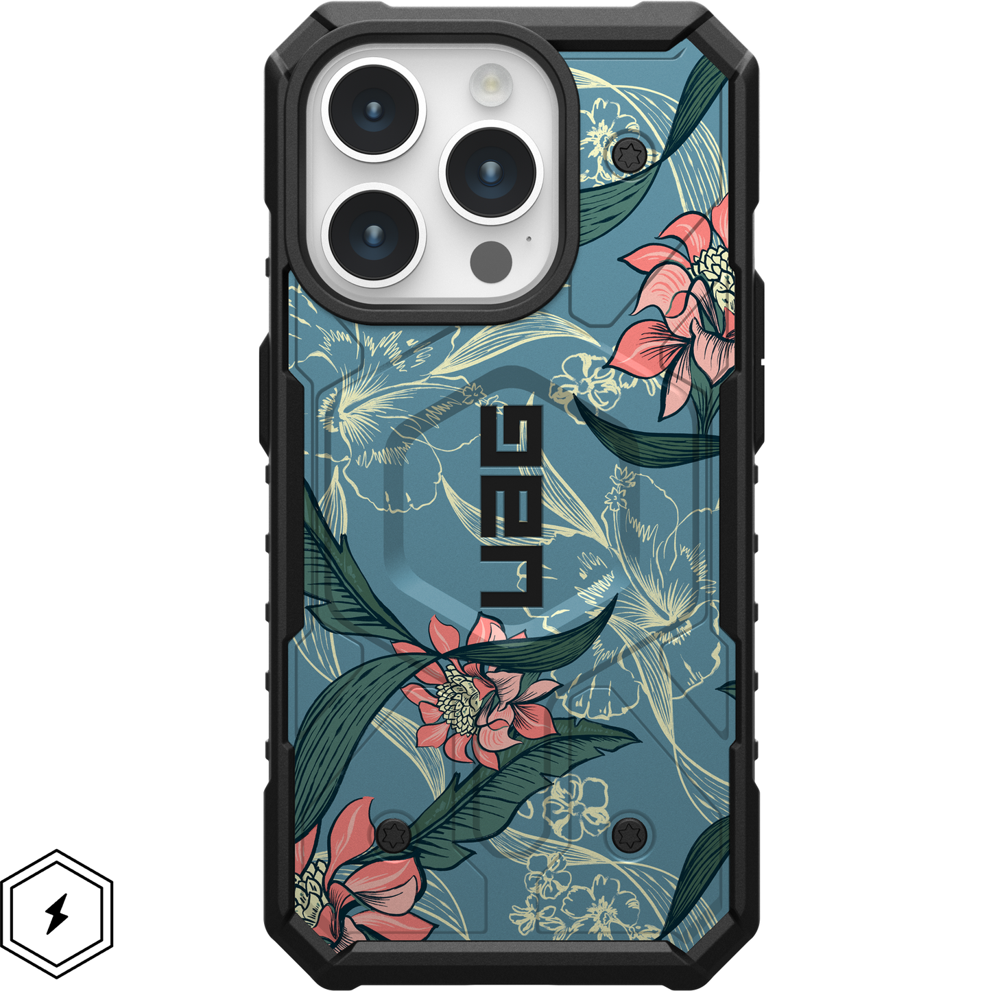 UAG PATHFINDER CASE WITH MAGSAFE FOR APPLE IPHONE - MAKAPUU FLORAL