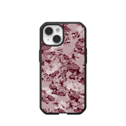 UAG PATHFINDER CASE WITH MAGSAFE FOR APPLE IPHONE - FLORAL MERLOT