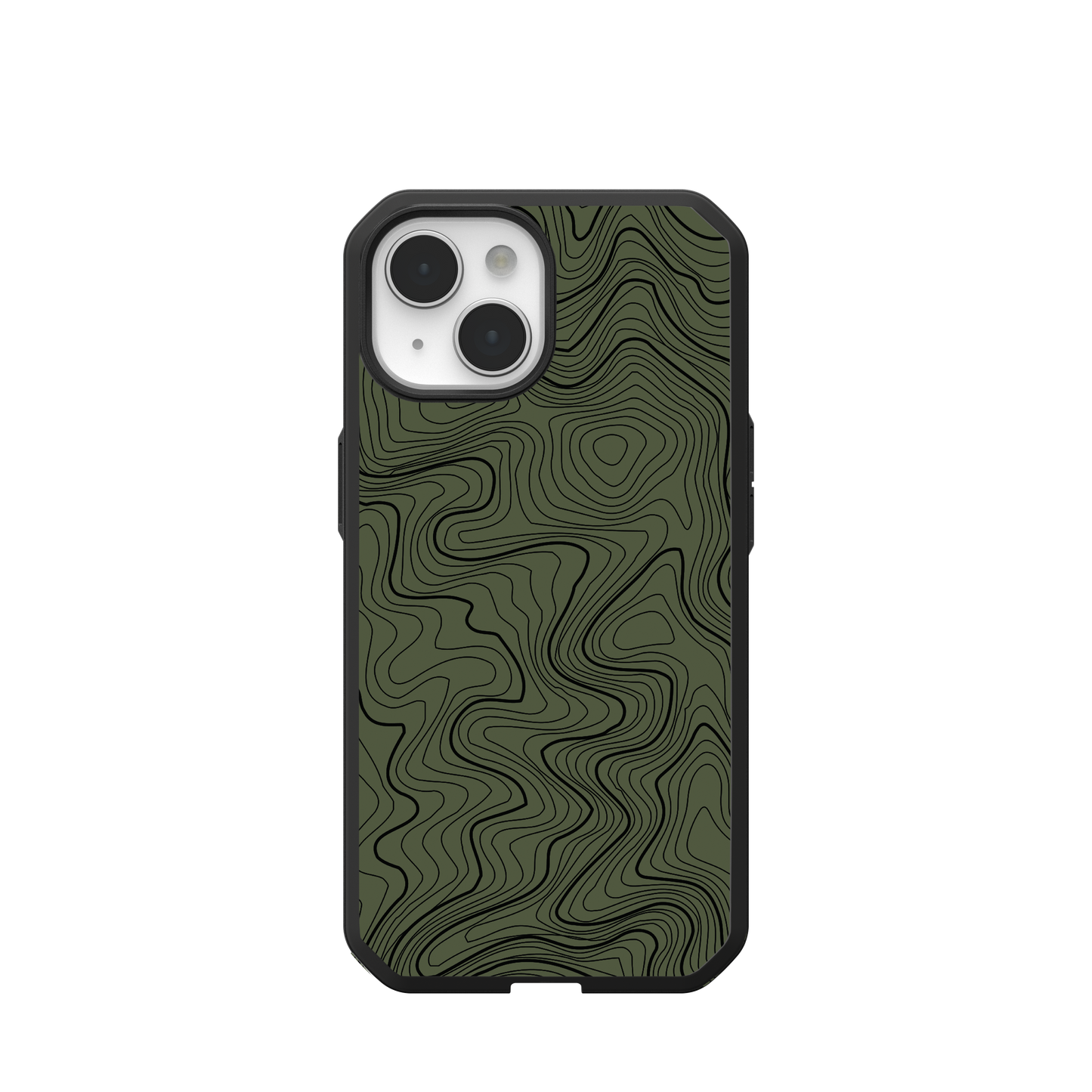 UAG CIVILIAN LT CASE WITH MAGSAFE FOR APPLE IPHONE - OD GREEN TOPOGRAPHY STYLE 2