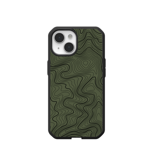 UAG CIVILIAN LT CASE WITH MAGSAFE FOR APPLE IPHONE - OD GREEN TOPOGRAPHY STYLE 2