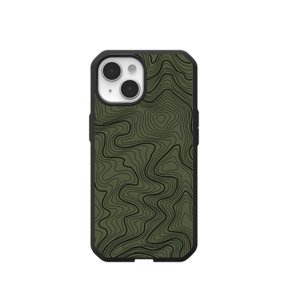 UAG PATHFINDER CASE WITH MAGSAFE FOR APPLE IPHONE - OD GREEN TOPOGRAPHY STYLE 2