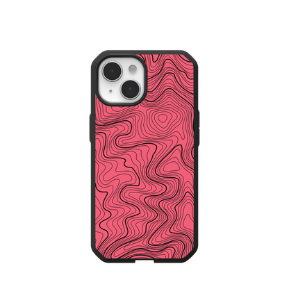 UAG PATHFINDER CASE WITH MAGSAFE FOR APPLE IPHONE - PINK TOPOGRAPHY STYLE 2