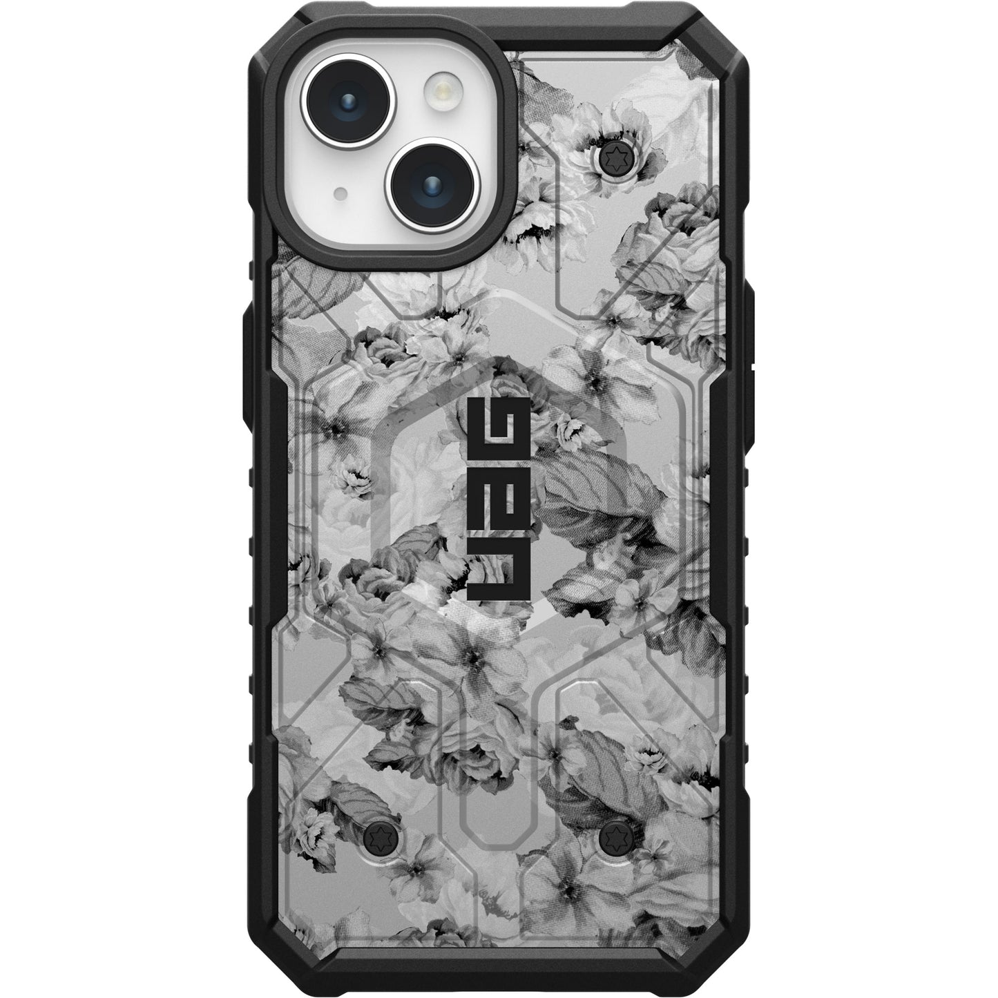 UAG PATHFINDER CASE WITH MAGSAFE FOR APPLE IPHONE - FLORAL GREY