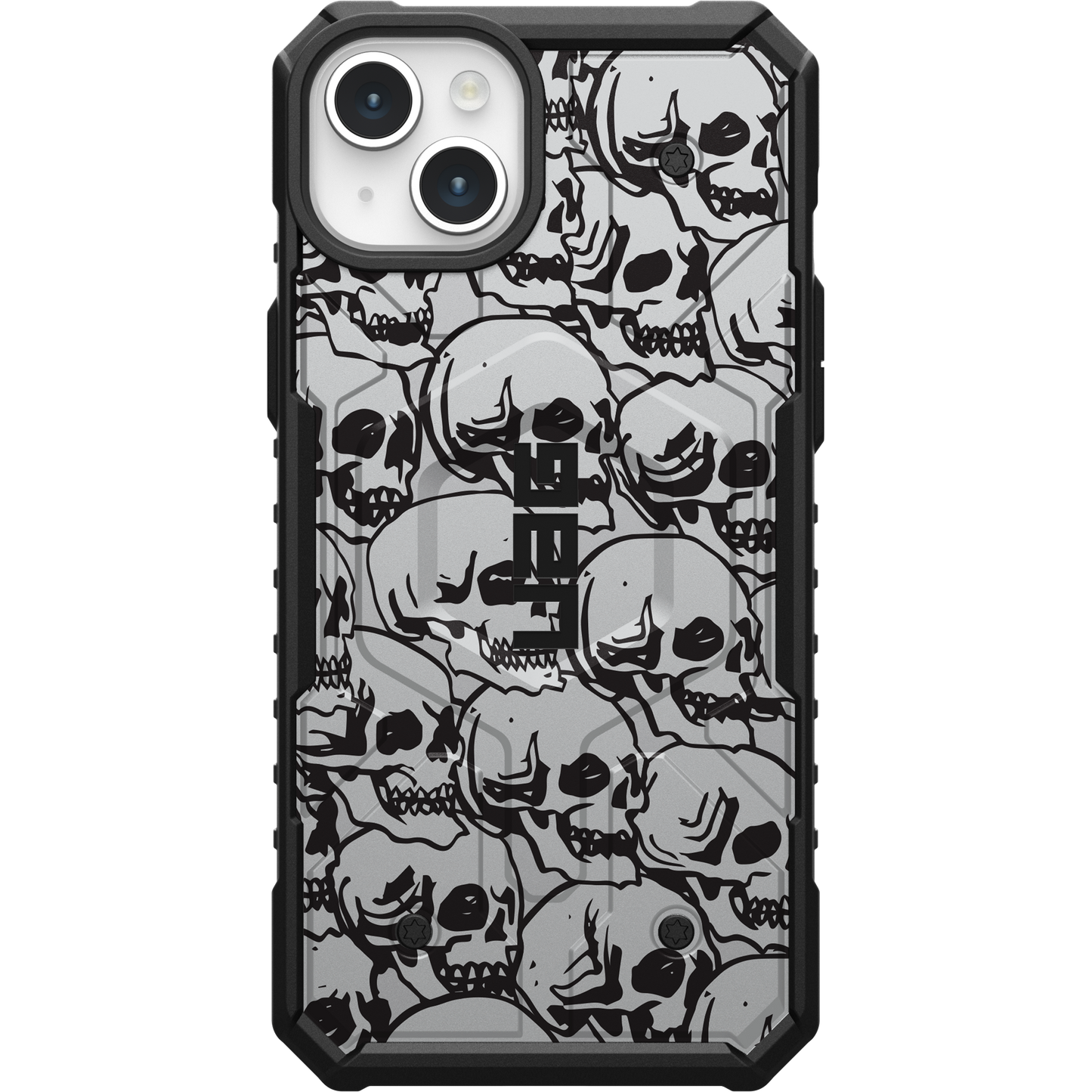 UAG PATHFINDER CASE WITH MAGSAFE FOR APPLE IPHONE - BLOCK 03 - SILVER SKULLS