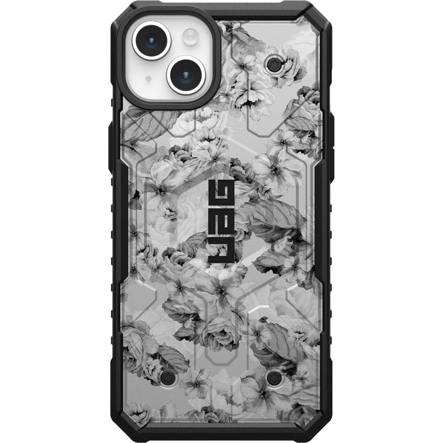 UAG PATHFINDER CASE WITH MAGSAFE FOR APPLE IPHONE - FLORAL GREY