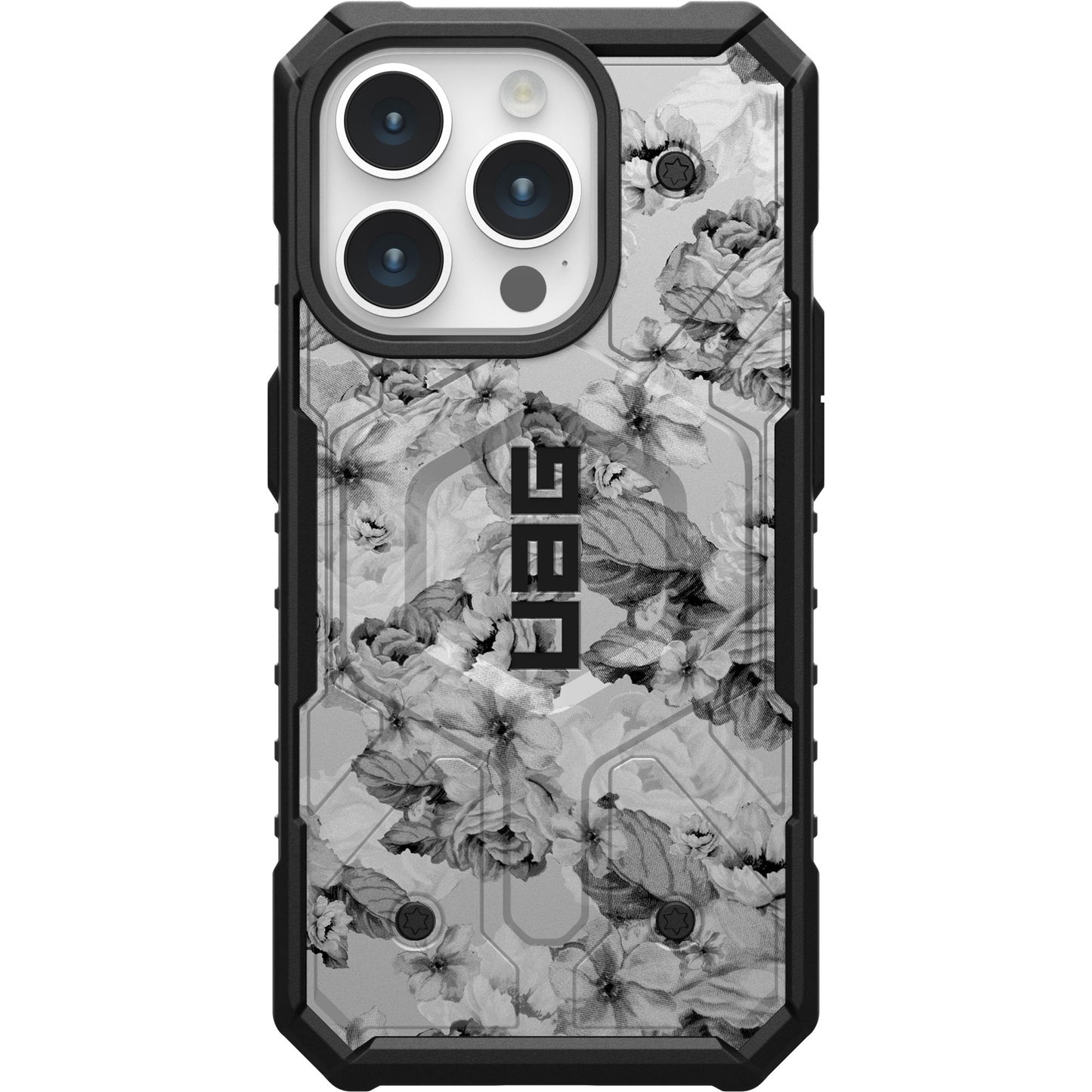 UAG PATHFINDER CASE WITH MAGSAFE FOR APPLE IPHONE - FLORAL GREY