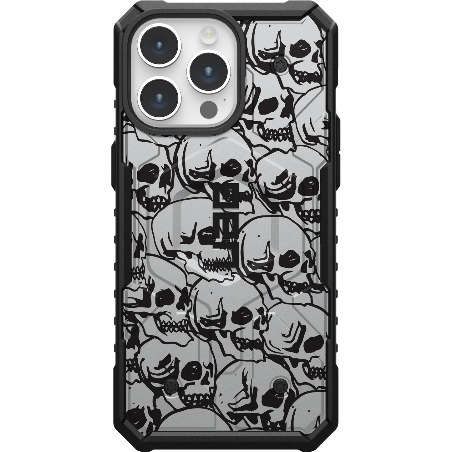 UAG PATHFINDER CASE WITH MAGSAFE FOR APPLE IPHONE - BLOCK 03 - SILVER SKULLS