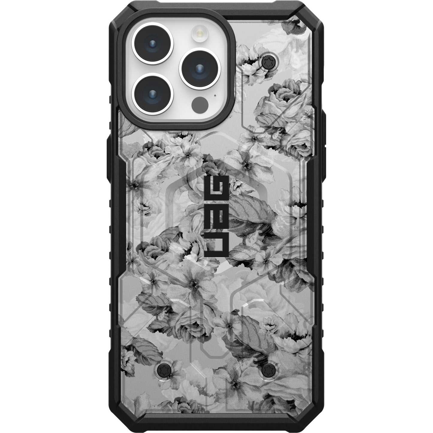 UAG PATHFINDER CASE WITH MAGSAFE FOR APPLE IPHONE - FLORAL GREY