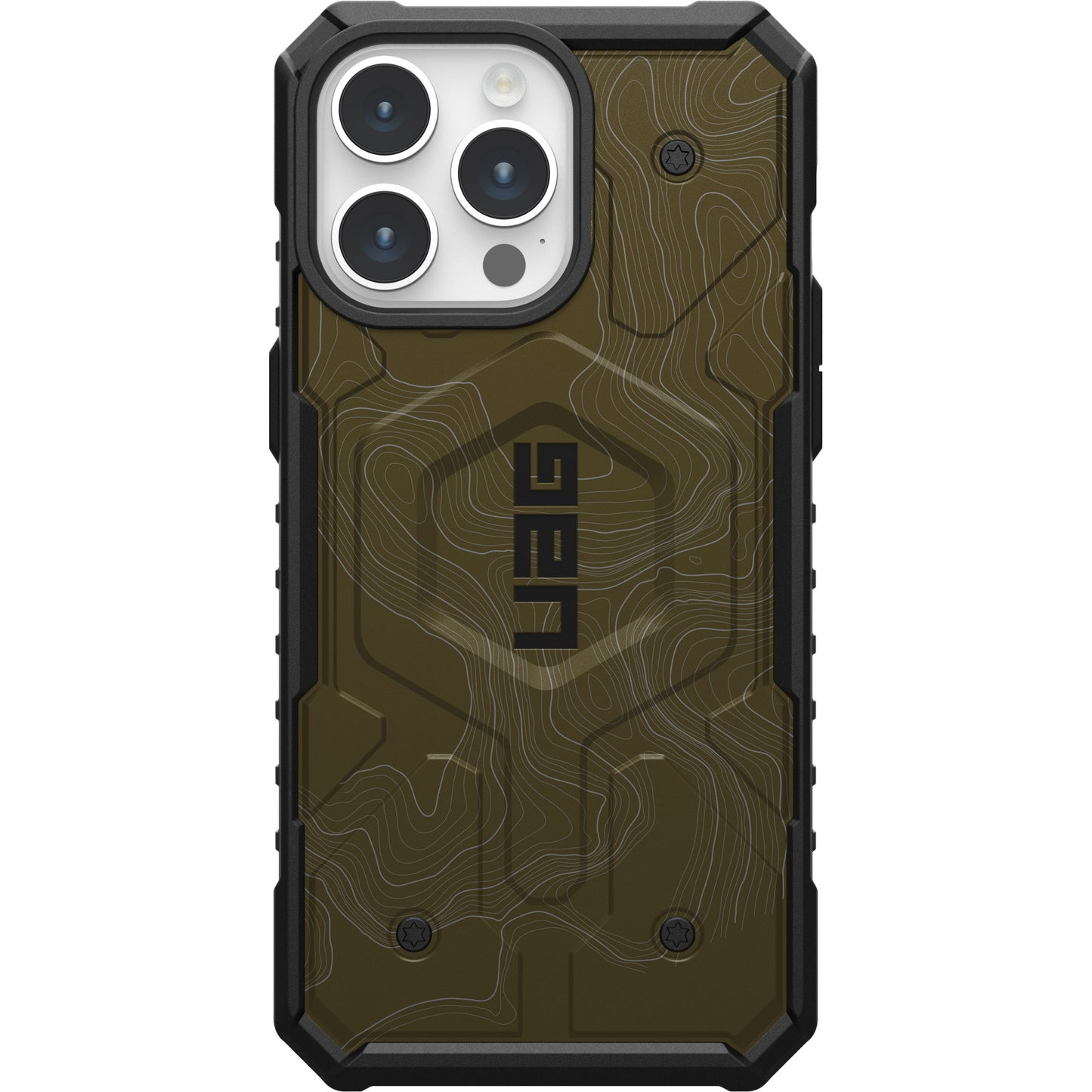 UAG PATHFINDER CASE WITH MAGSAFE FOR APPLE IPHONE - BROWN TOPOGRAPHY