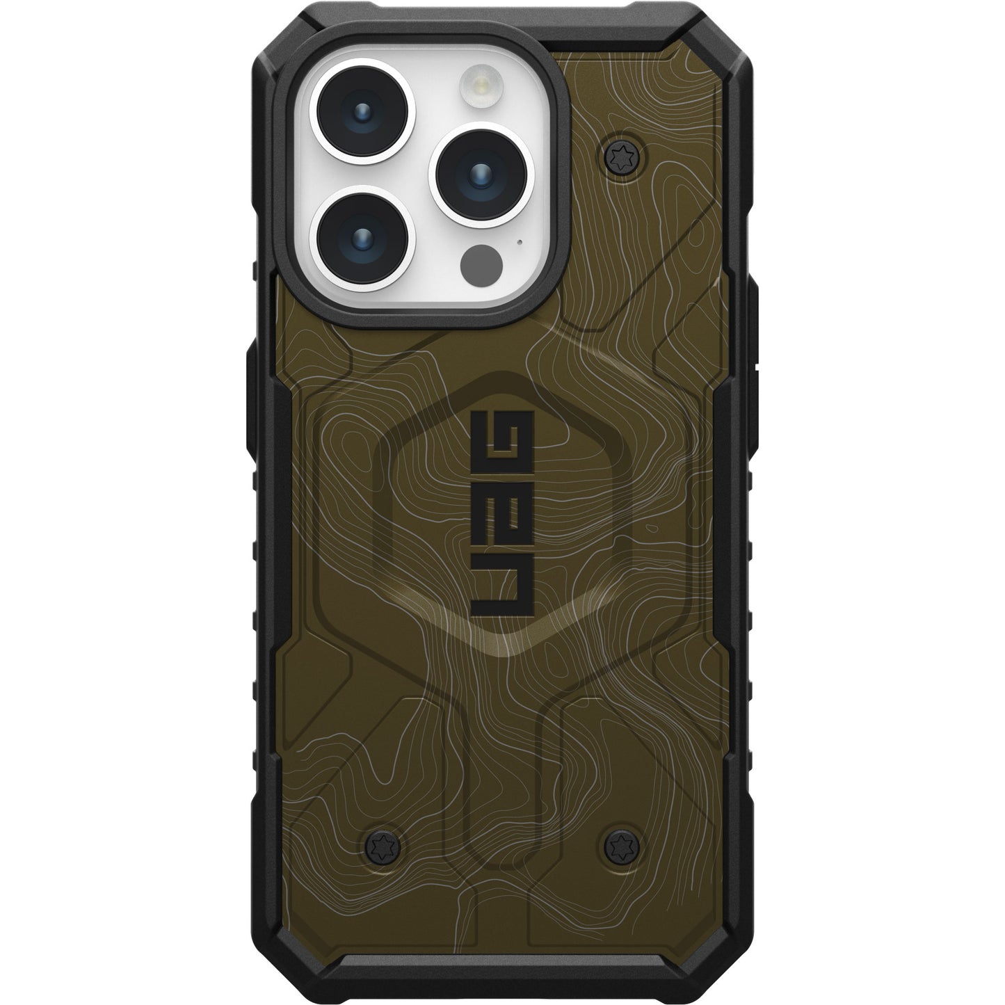 UAG PATHFINDER CASE WITH MAGSAFE FOR APPLE IPHONE - BROWN TOPOGRAPHY