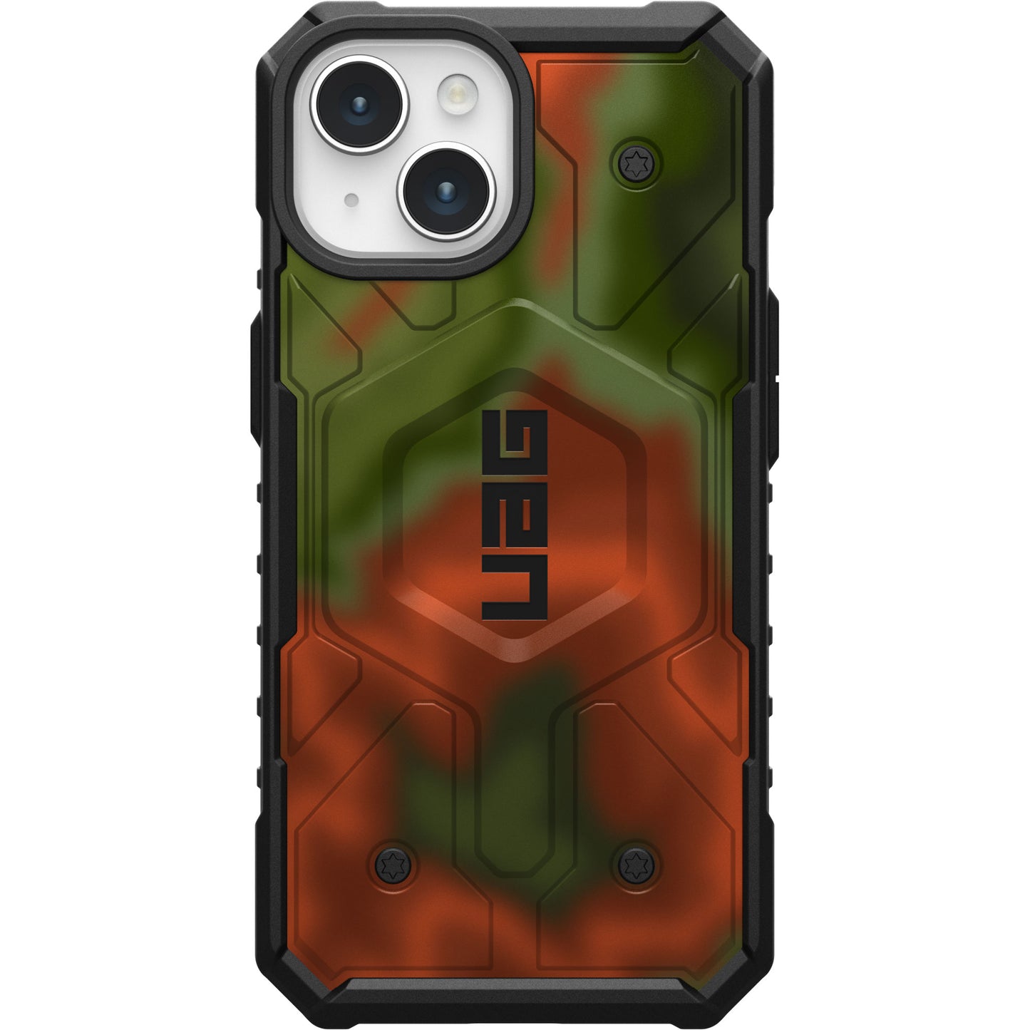 UAG PATHFINDER CASE WITH MAGSAFE FOR APPLE IPHONE - TIE DIE GREEN ORANGE