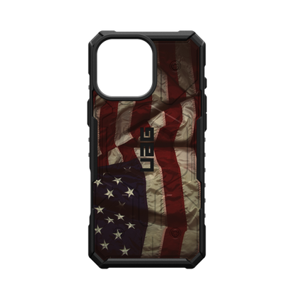 UAG PATHFINDER CASE WITH MAGSAFE FOR APPLE IPHONE - Vintage USA Flag