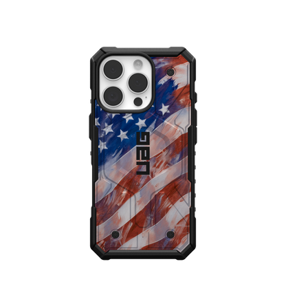 UAG PATHFINDER CASE WITH MAGSAFE FOR APPLE IPHONE - AMERICAN FLAG PAINTING