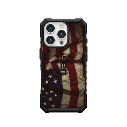 UAG PATHFINDER CASE WITH MAGSAFE FOR APPLE IPHONE - Vintage USA Flag