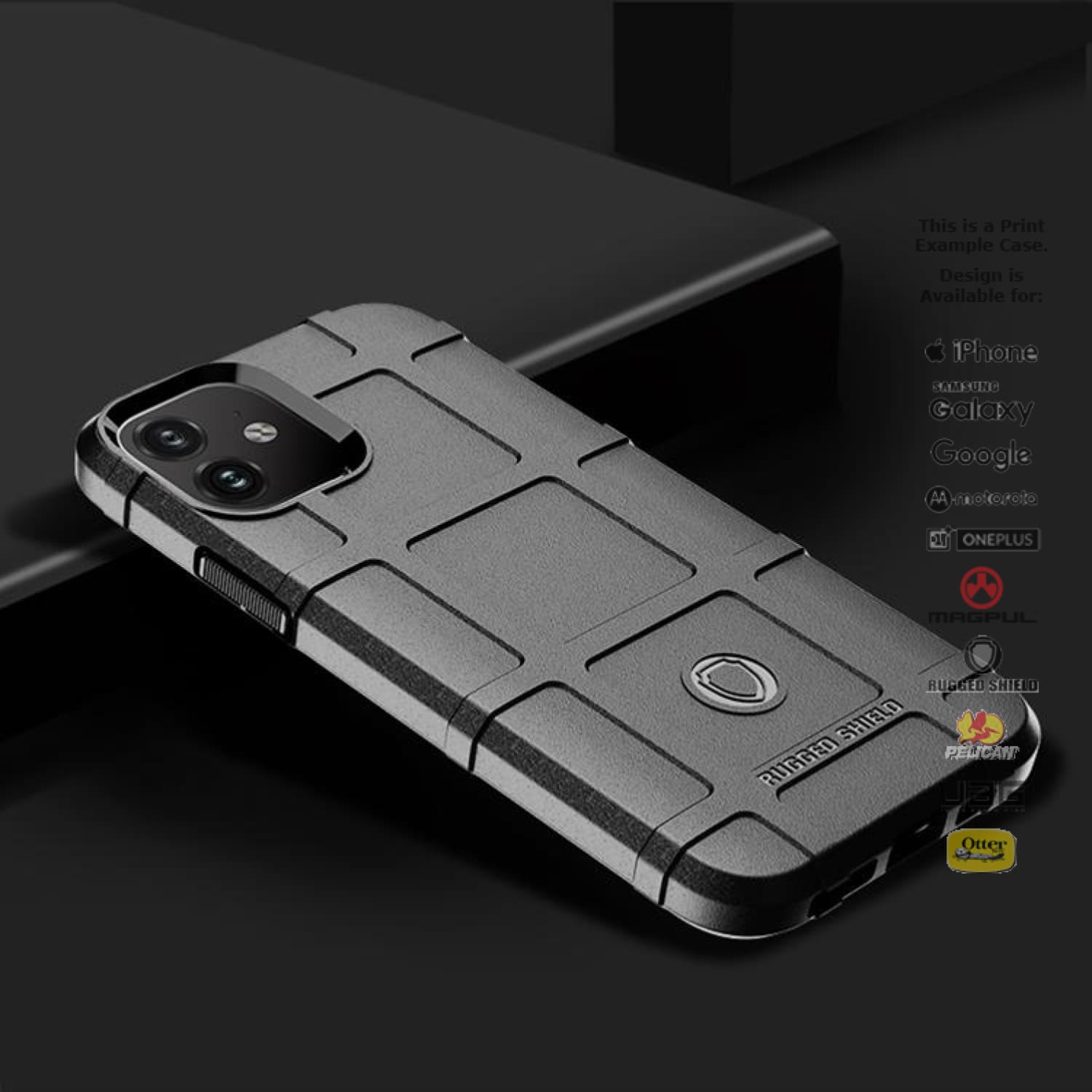 Rugged Shield Brand Solid Color Unprinted TPU Cases